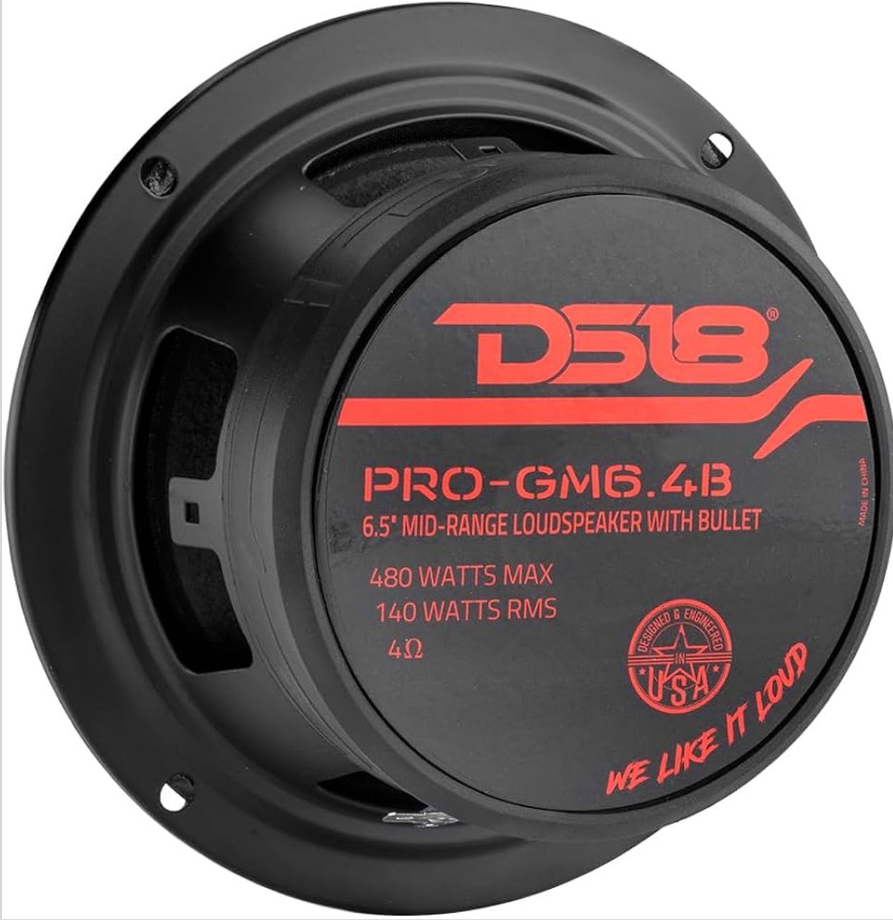 6.5” ds18 pro Midrange speakers 4 Ohms Audio Door Speakers for Car or Truck Stereo Sound System (pair)