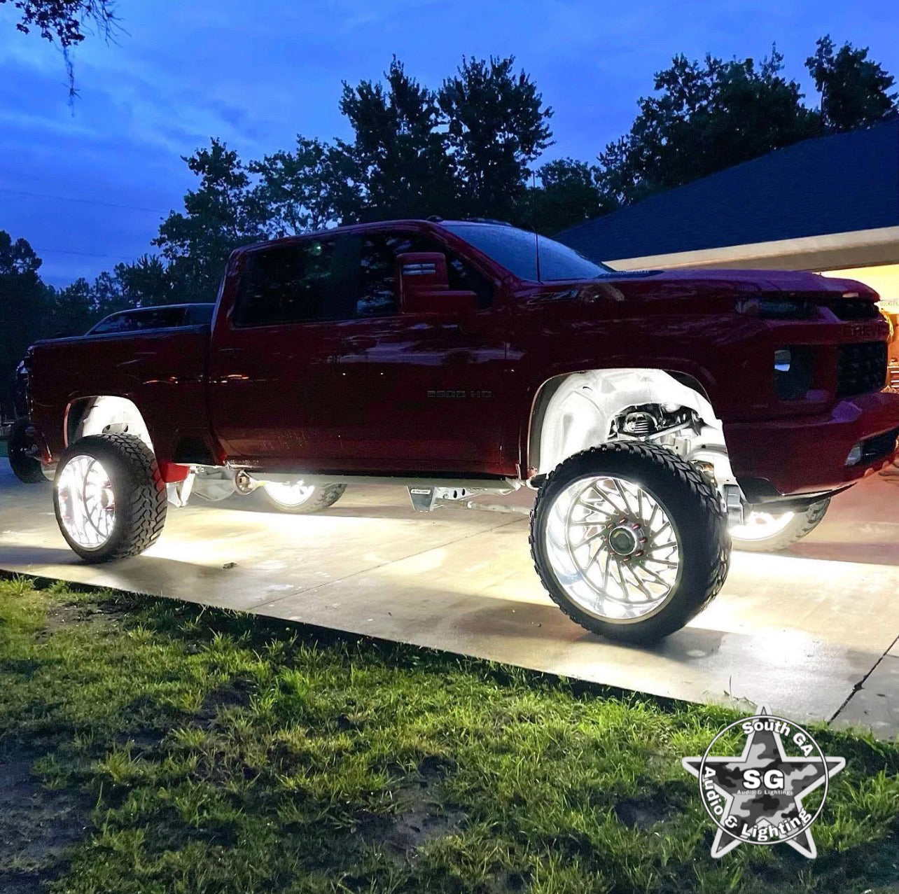 Quad row wheel lights