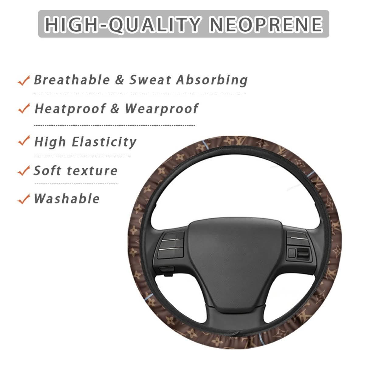 Louis Vuitton steering wheel covers